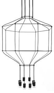 King Home Flusso 8 Geometrikus Fekete LED Függőlámpa