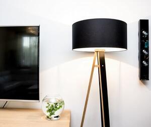 WANDA állólámpa 45x140cm - Fehér / Fekete árnyékoló / Türkiz színű