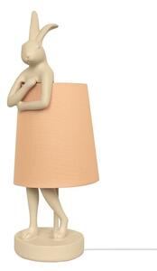 KARE Rabbit Asztali Lámpa Gyanta Barackszínű 50cm