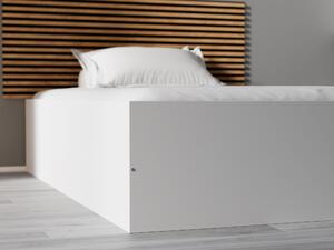 BELLA ágy 120x200 cm, fehér Ágyrács: Ágyrács nélkül, Matrac: Matrac nélkül