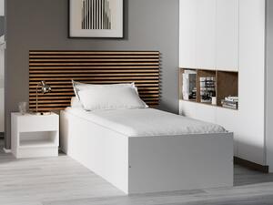 BELLA ágy 90x200 cm, fehér Ágyrács: Lamellás ágyrács, Matrac: Matrac nélkül