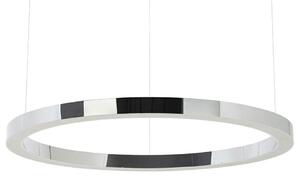 King Home Ring 100 LED Függőlámpa Polírozott Rozsdamentes Acél Ezüst