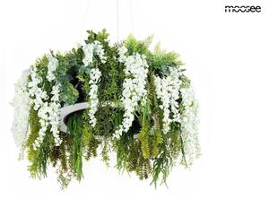 Moosee Gardens Wisteria 70 LED Függőlámpa Művirág Fehér-Zöld