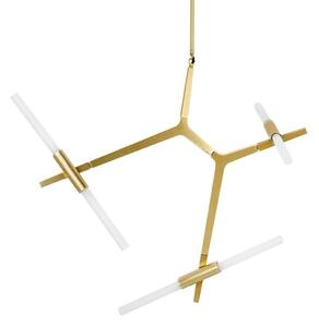 King Home Candelabr 6 Függőlámpa Arany Alumínium Üveg