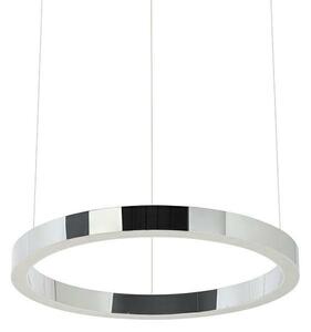 King Home Ring 40 LED Polírozott Acél Függőlámpa Ezüst