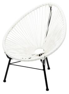 Rattan kerti szék fehér PR-W