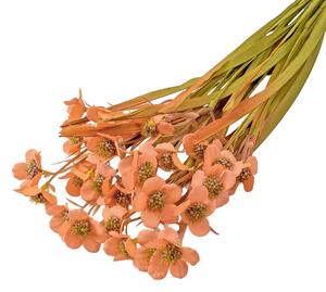 Nefelejcs selyemvirág csokor, 55cm magas - Pasztell narancs