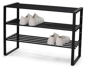Fekete fém cipőtartó 70x48,5x29 cm Rex – Spinder Design