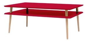 KORO HIGH dohányzóasztal 110x70 cm - piros