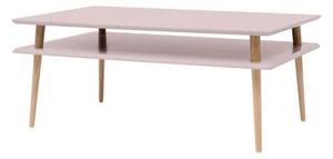 KORO HIGH dohányzóasztal 110x70 cm - rózsaszín