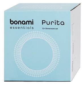 Porcelán étkészlet 12 db-os Purita – Bonami Essentials