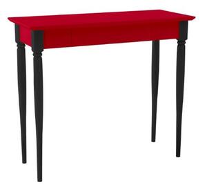 Íróasztal MAMO 65x40cm - Fekete lábak / Piros