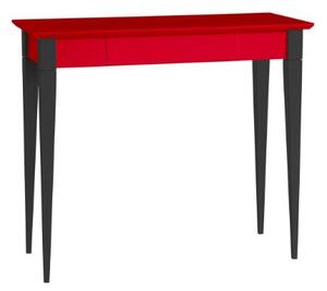 Íróasztal MIMO 65x40cm Fekete lábak / Piros