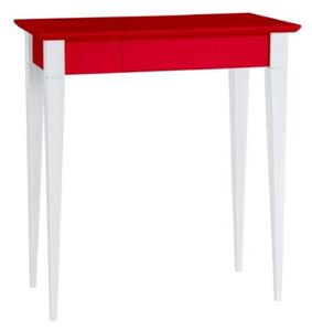 Íróasztal MIMO 65x40cm Fehér lábak / Piros
