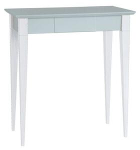 Íróasztal MIMO 65x40cm - fehér lábak / világosszürke