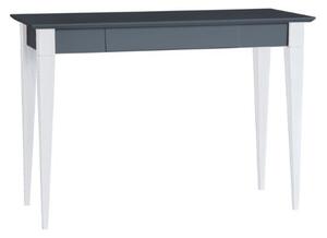Íróasztal MIMO 105x40cm Fehér lábak / grafit színben