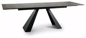 Salvadore Ceramic Legno Bővíthető Asztal Edzett Üveg-Kerámia Barna-Fekete