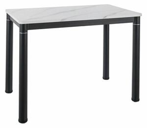 Damar Elegance Márvány Hatású MDF Étkezőasztal Fekete-Fehér DAMARBC100