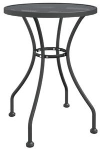 VidaXL antracitszürke expandált fém hálós kerti asztal Ø60 x 72 cm