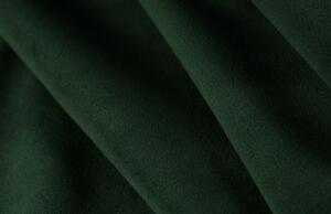 Palack zöld bársony hatszemélyes "U" kanapé MICADONI Jodie 364 cm, jobb