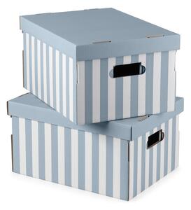 Fedeles karton tárolódoboz szett 2 db-os Stripes – Compactor
