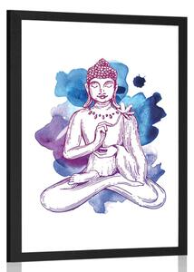 Poszter Buddha ilustráció
