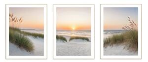 Kép szett 3 db-os 30x40 cm Sunrise on the Beach