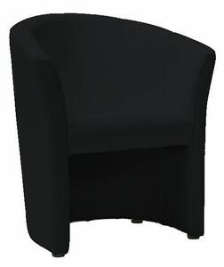 TM-1 Fekete Műbőr Fotel