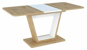 Nigel Kihúzható Étkezőasztal Laminált Artisan Tölgy-Fehér Modern