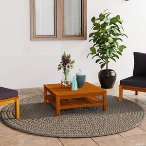 VidaXL tömör akácfa dohányzóasztal 65 x 65 x 35 cm