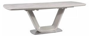 Armani Ceramic Bővíthető Kerámia Étkezőasztal Matt Szürke 160-220 cm
