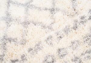 Krémszínű CROMAN shaggy szőnyeg Méret: 80x150 cm
