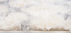 Krémszínű CROMAN shaggy szőnyeg Méret: 80x150 cm