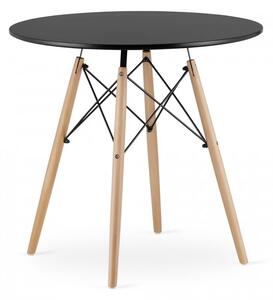 OSLO fekete asztal étkezőgarnitúra 1 + 4 YORK OSAKA szék