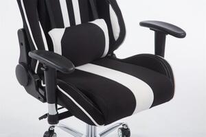 Versenyzői irodai szék Alvisa fekete/fehér