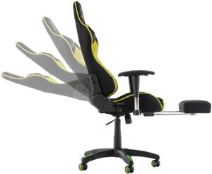 Versenyzői irodai szék Amanda fekete/zöld