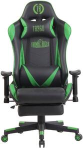 Versenyzői irodai szék Amalfa fekete/zöld
