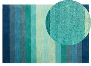 Kék gyapjúszőnyeg 140 x 200 cm MAILSI