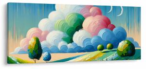 Kép - Tájkép felhővel (120x50 cm)