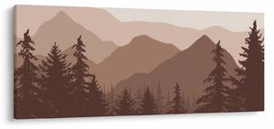 Kép - Barna hegyek N⁰2 (120x50 cm)