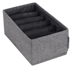 Drawer szürke rekeszes fiókrendszerező, 16,5 x 11 cm - Bigso Box of Sweden