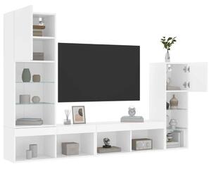VidaXL Fali TV Szekrény - Modern - Fehér - 4 részes
