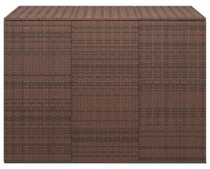 VidaXL barna polyrattan kerti párnatartó doboz 145 x 100 x 103 cm