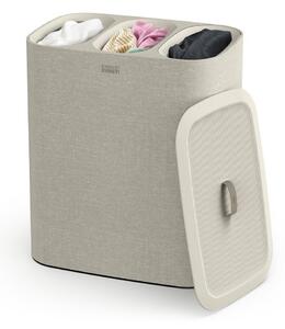 Bézs textil szennyeskosár 90 l Tota Trio – Joseph Joseph