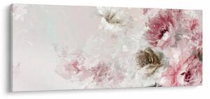 Kép - Festés rózsaszín virágok (120x50 cm)