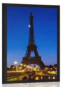 Poszter Eiffel torony éjjel