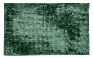 Sötétzöld textil fürdőszobai kilépő 50x80 cm Chenille – Allstar