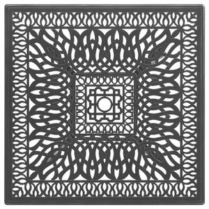 VidaXL fekete öntött alumínium kerti asztal 90 x 90 x 73 cm