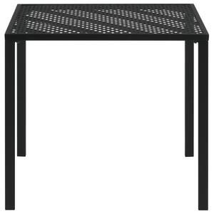 VidaXL fekete acél kerti asztal 80 x 80 x 72 cm