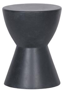 Dover antracitszürke kültéri tárolóasztal, ø 35 cm - WOOOD